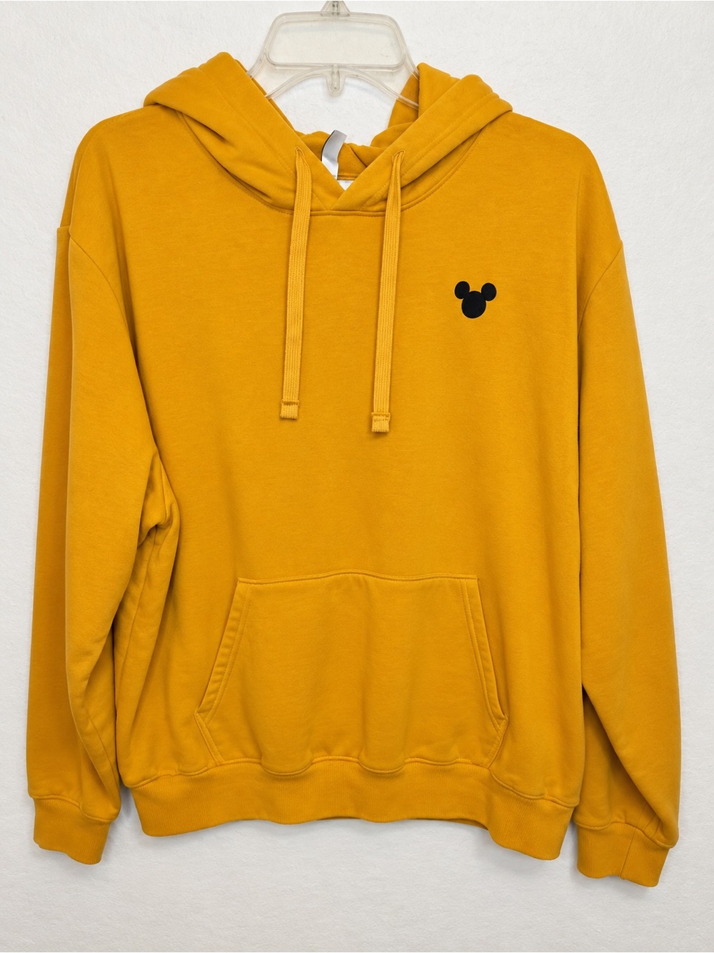 Disney H&M Divided Mickey Mouse Hoodie Sweatshirt Mustard Yellow XL